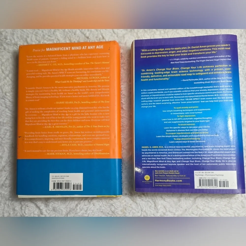 r. Daniel Amen Brain Health Book Bundle : Magnificent Mind & Change your Brain